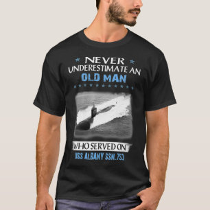 USS Albany SSN753 Submarine Veterans Day Father Da T-Shirt