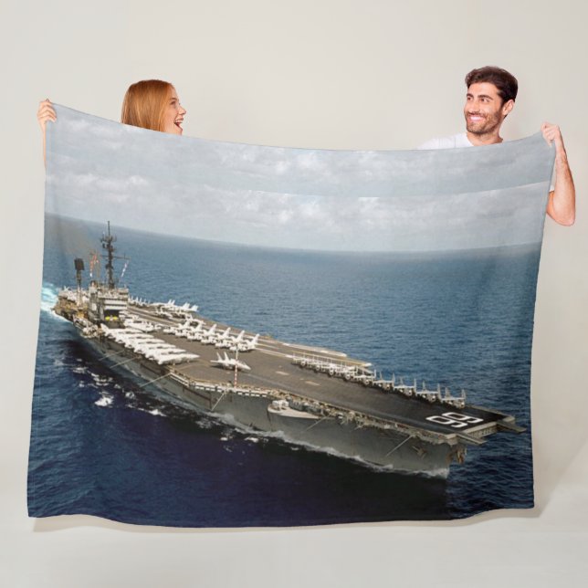 USS AMERICA FLEECE BLANKET (In Situ)