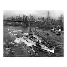 USS Arizona on the East River - NYC - 1916