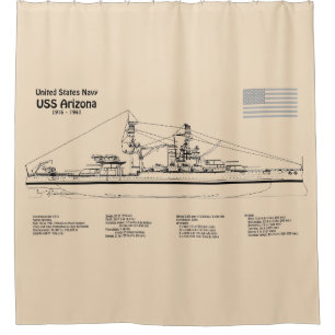USS Arizona - Ship Blueprint Plans SD
