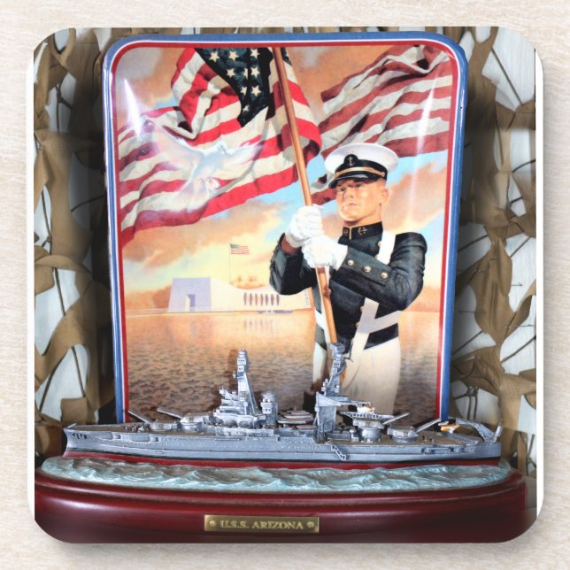 USS Arizona Tribute Coaster (Front)
