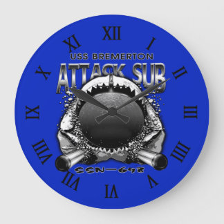 USS Bremerton SSN-698 Large Clock