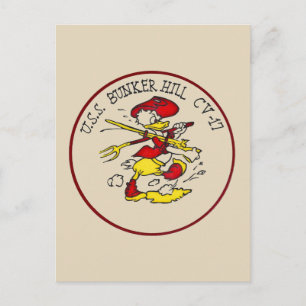 USS Bunker Hill Postcard