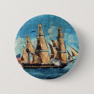 USS Constitution 1804 Old Ironsides 2 Inch Round Button