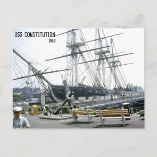 USS Constitution 1963 Postcard