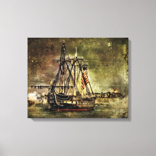 USS CONSTITUTION CANVAS PRINT