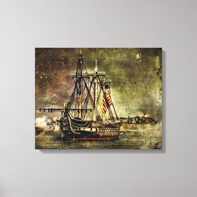 USS CONSTITUTION CANVAS PRINT (Front)