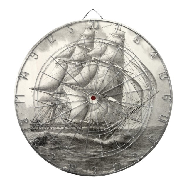 USS Constitution Dartboard (Front)