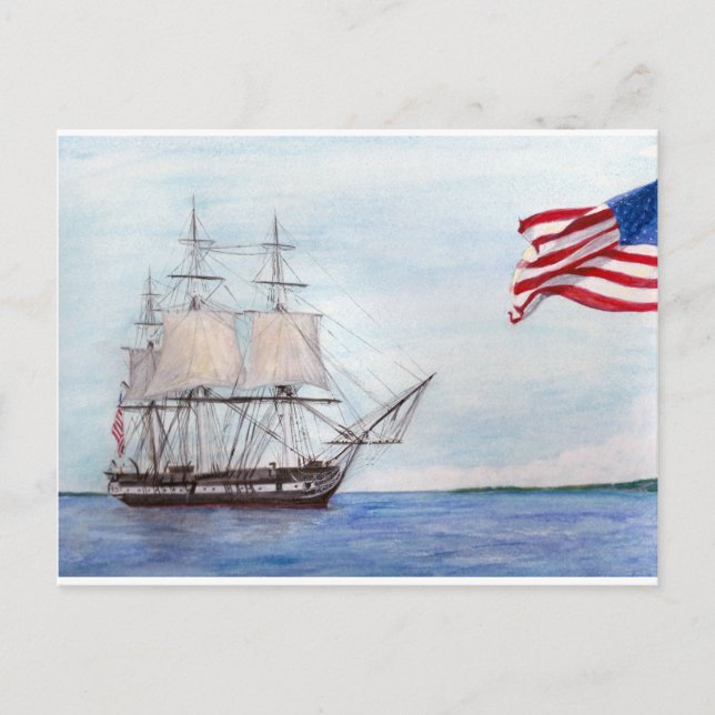 USS Constitution Postcard (Front)