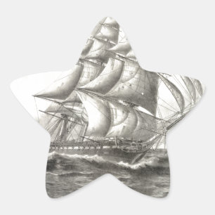 USS Constitution Star Sticker