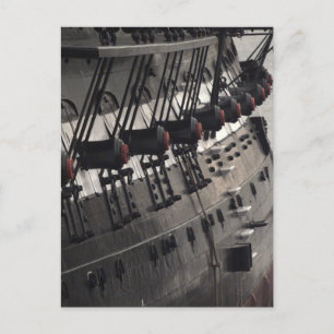 USS Constitution Starboard Cannons Postcard