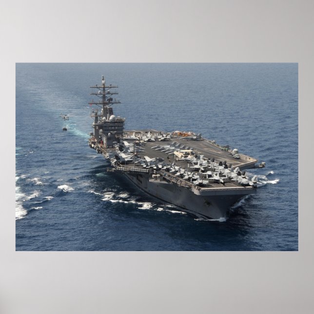 USS Dwight D. Eisenhower (CVN 69) Poster (Front)