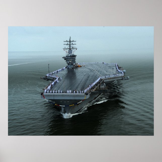 USS Dwight D. Eisenhower (CVN 69) Poster (Front)