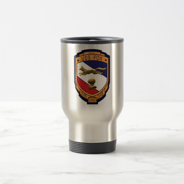 USS Fox (CG-33) Travel Mug (Center)