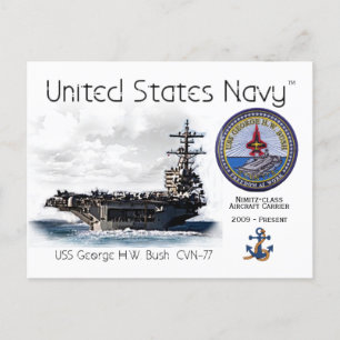 USS GEORGE H.W. BUSH AIRCRAFT TRANSPORTEUR - Carte
