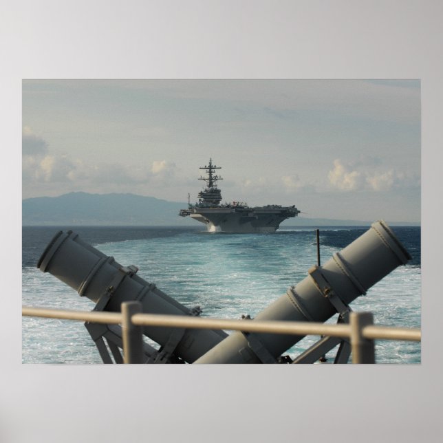 USS Gettysburg; CG 64; ships; navy; u.s. navy; Poster (Front)