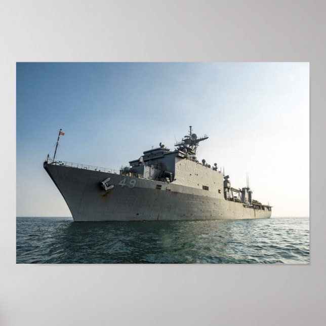 USS Harpers Ferry (LSD 49) Poster (Front)