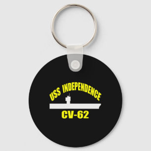 Uss Independence Cv-62 Aircraft Carrier Fathers Da Keychain