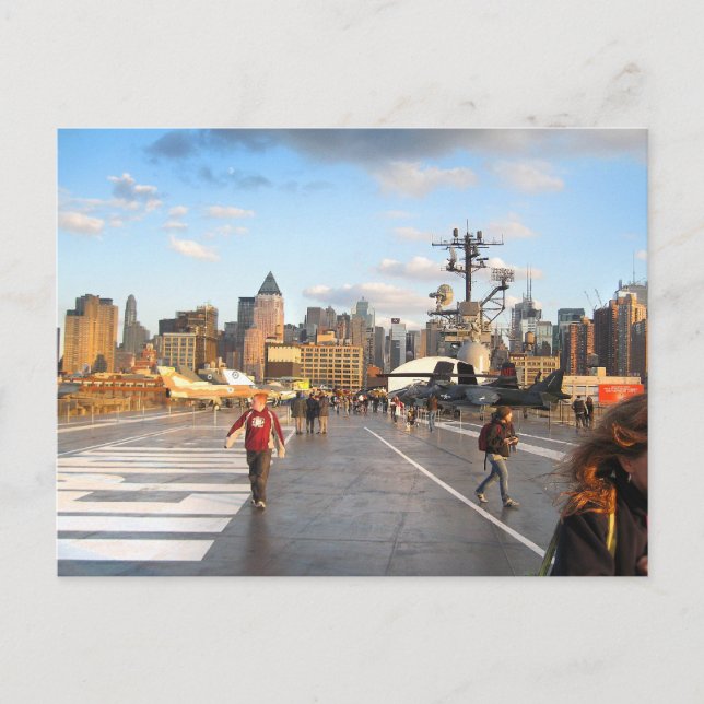 USS Intrepid's Flight Deck Postcard (Front)