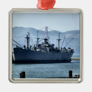 USS Jeremiah O'Brien Metal Ornament