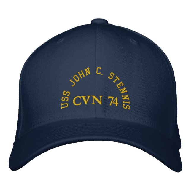 USS JOHN C. STENNIS, CVN 74, EMBROIDERED HAT (Front)