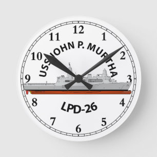 USS JOHN P MURTHA, LPD-26, SAN ANTONIO ROUND CLOCK