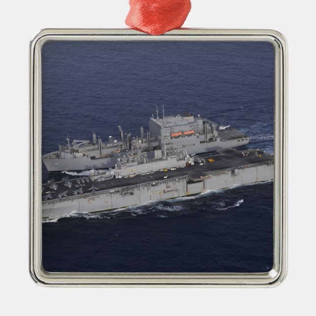 USS Kearsarge Metal Ornament (Front)