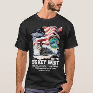 USS Key West SSN722 submarine veterans T-Shirt