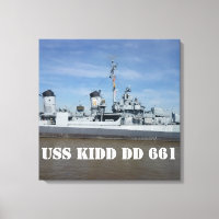 USS KIDD DD 661 Canvas Print