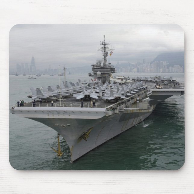 USS KITTY HAWK aircraft carrier mousepad (Front)