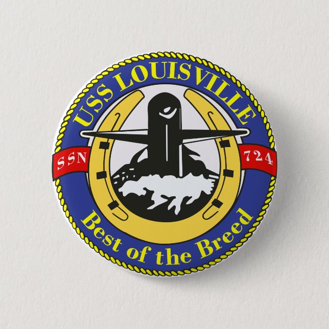 USS Louisville 2 Inch Round Button (Front)