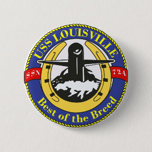 USS Louisville 2 Inch Round Button