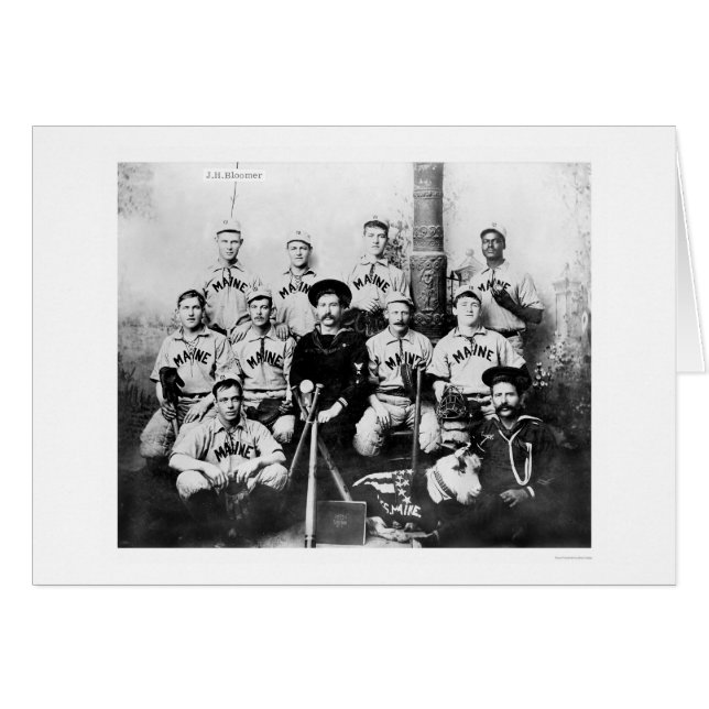USS Maine Baseball Team 1898 (Front Horizontal)