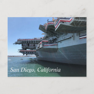 USS Midway in San Diego, California Postcard