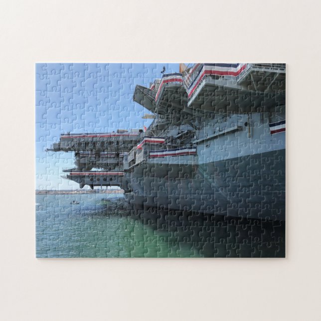 USS Midway ship in San Diego Jigsaw Puzzle (Horizontal)