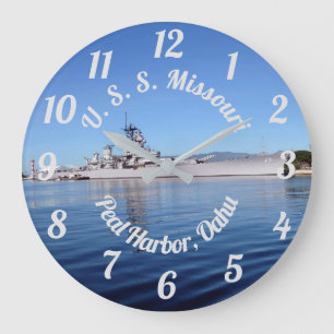 USS Missouri Large Clock