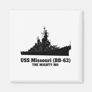 Uss Missouri Men Women Bb-63 Battleship Uss Missou Magnet