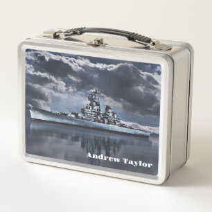 USS New Jersey Metal Lunchbox