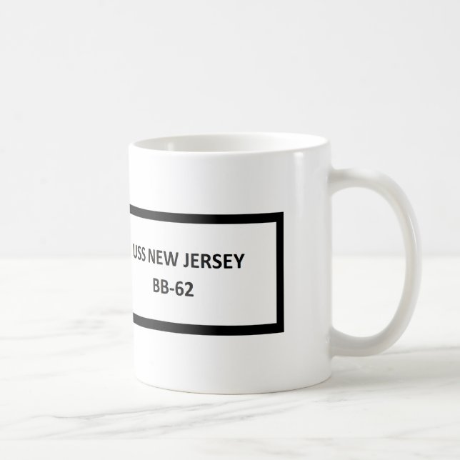 USS NEW JERSEY VIETNAM WAR VETERAN COFFEE MUG (Right)