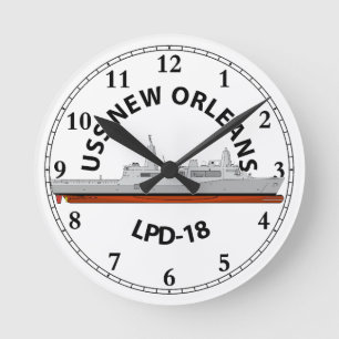USS NEW ORLEANS, LPD-18, SAN ANTONIO ROUND CLOCK