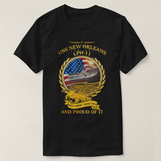 USS New Orleans (LPH-11) 1968-1997 T-Shirt (Design Front)