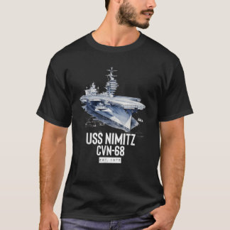USS Nimitz CVN 68 Aircraft Carrier T Shirt