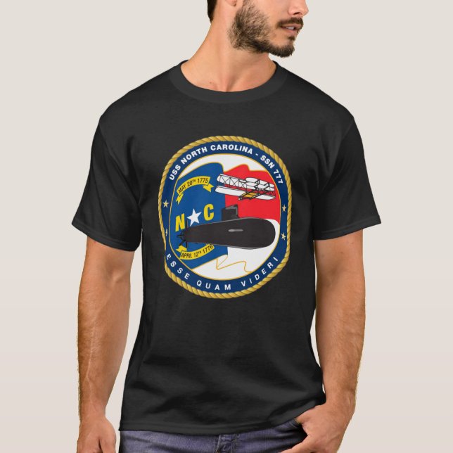 USS North Carolina (SSN-777) T-Shirt (Front)
