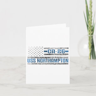 Uss Northampton World War Cruiser Ca-26 Us Army  Card