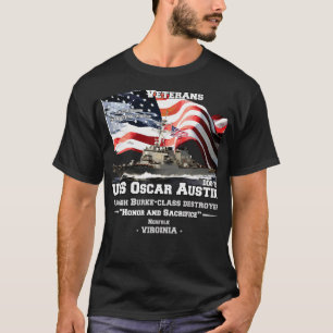 USS OsAustin DDG79 Destroyer T-Shirt