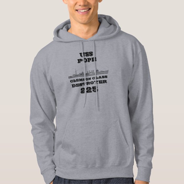 USS Pope (DD-225) Hoodie (Front)