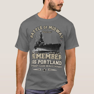 USS Portland CA33 Heavy Cruiser navy vetrans T-Shirt