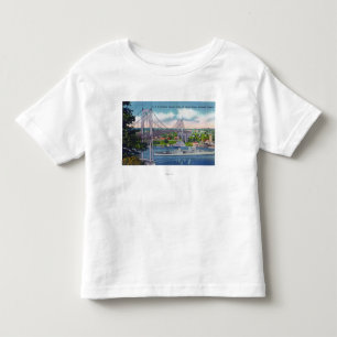 USS Portland Passing Under St. John's Bridge Toddler T-shirt