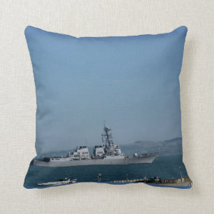 USS Preble Throw Pillow