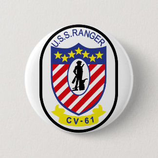 USS Ranger (CV-61) 2 Inch Round Button